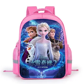 

Disney Children Backpacks Cartoon Backpack Students Girls Bagpack Frozen School Bags Custom made For Teenagers Kids Mochila bags