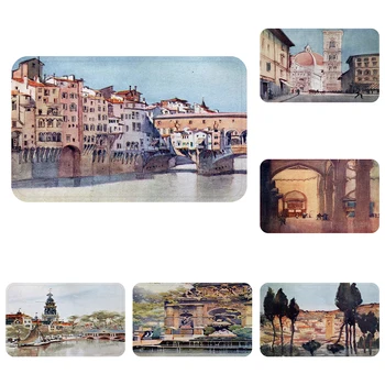 

Wandering at Florence Cool Mat Bath Carpet Decorative Anti-Slip Mats Room Car Floor Bar Rugs Door Home Decor Gift