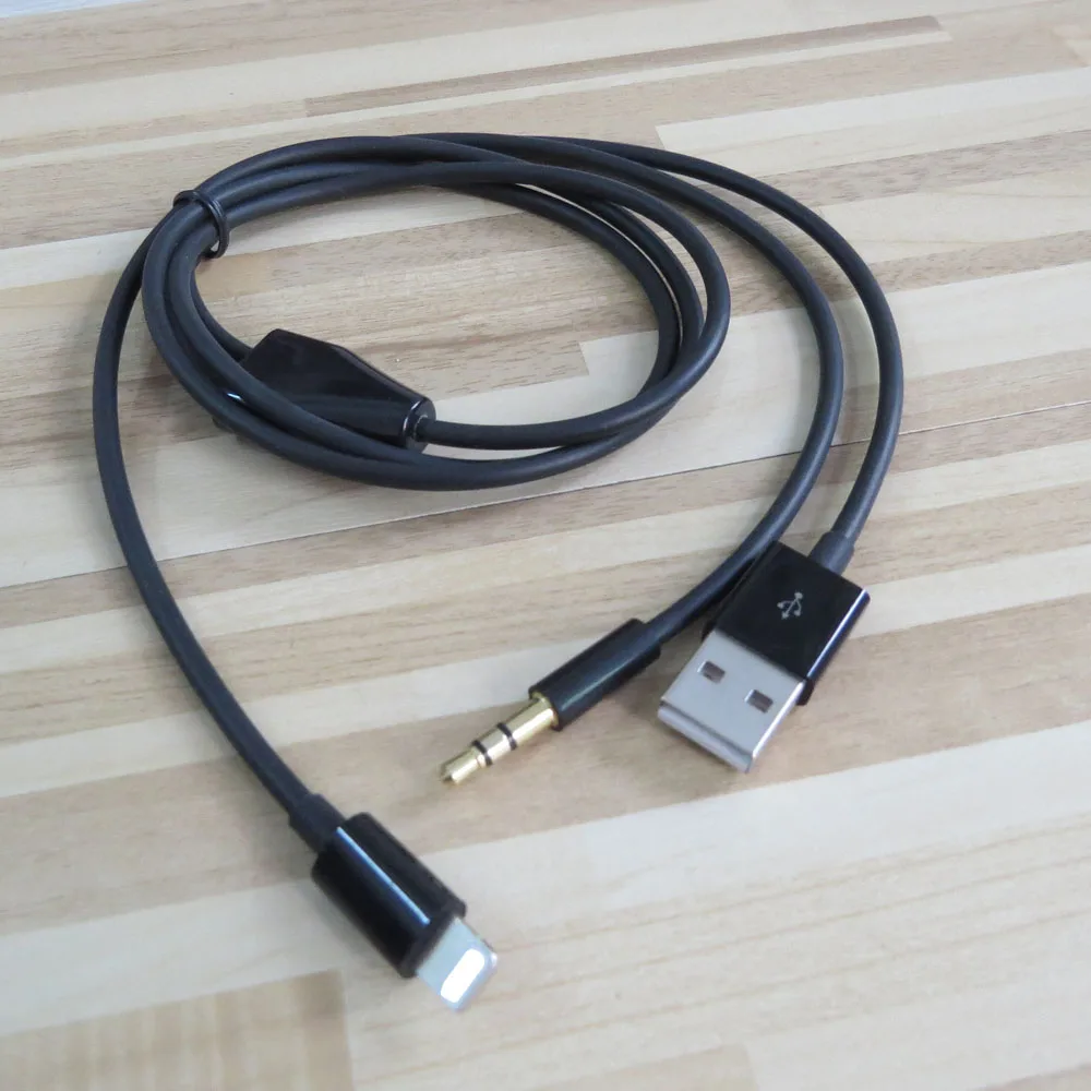 1 м 3 фута 8 контактный разъем 5 мм Дополнительный аудио и USB кабель для зарядки 7 plus X