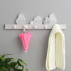 Creative Cute Shape Nail-free Wall Clothes Hooks Kids Room Decorative Key Hanging Hanger Kitchen Storage Hook 3