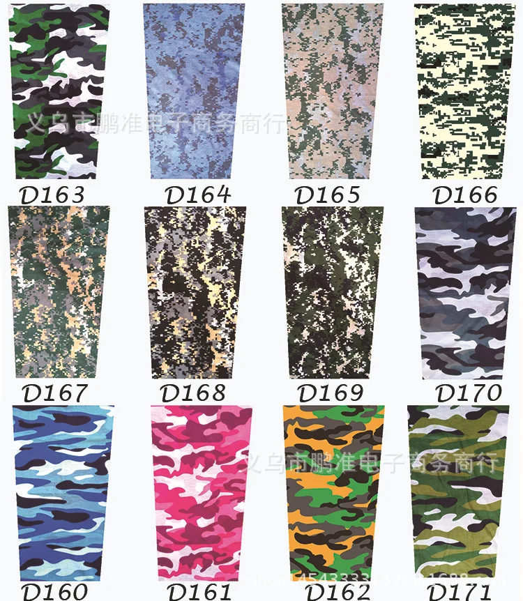 Камуфляж манжета открытый Пустынный Камуфляж напечатанные рукава рука солнце-стойкая УФ-защита рука предохранитель