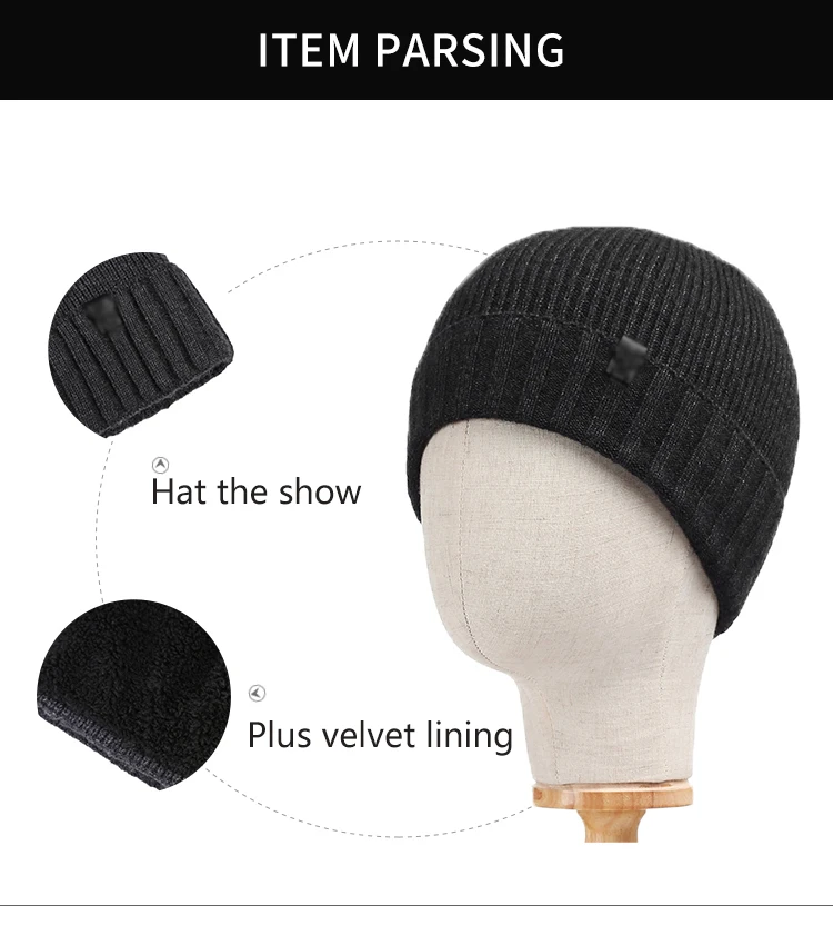 Модные мужские шапочки Skullies зимние трикотажные изделия мешковатые шапки для женщин простые теплые мужские береты-кепки утолщенная шапка-маска