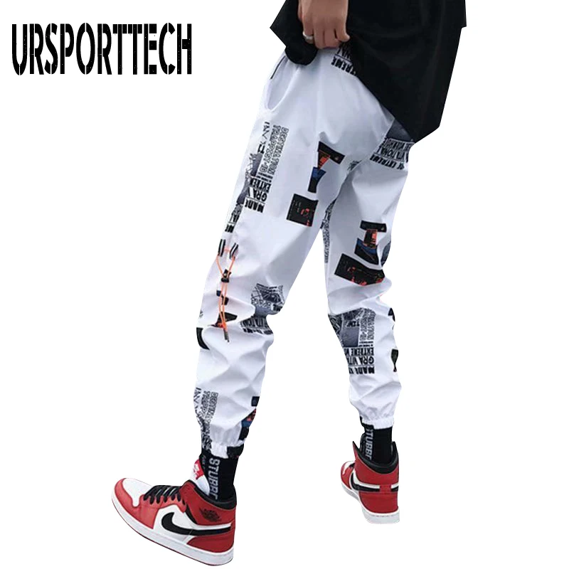 Trousers Joggers-Pants Streetwear Hip-Hop URSPORTTECH Women Loose Ankle-Length New-Brand