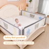 Children's bed barrier fence safety guardrail security foldable baby home playpen on bed fencing gate crib adjustable kids rails ► Photo 3/6