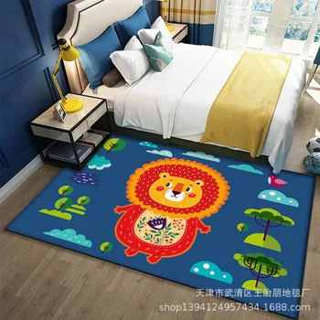 

Baby Game Rug 3D Printed soft Carpets Child Carpet Modern Cartoon Animals pattern Kids Play Crawl Antiskid Floor Mat