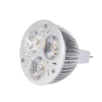

New 3W 12-24V MR16 Warm White 3 LED Light Spotlight Lamp Bulb only