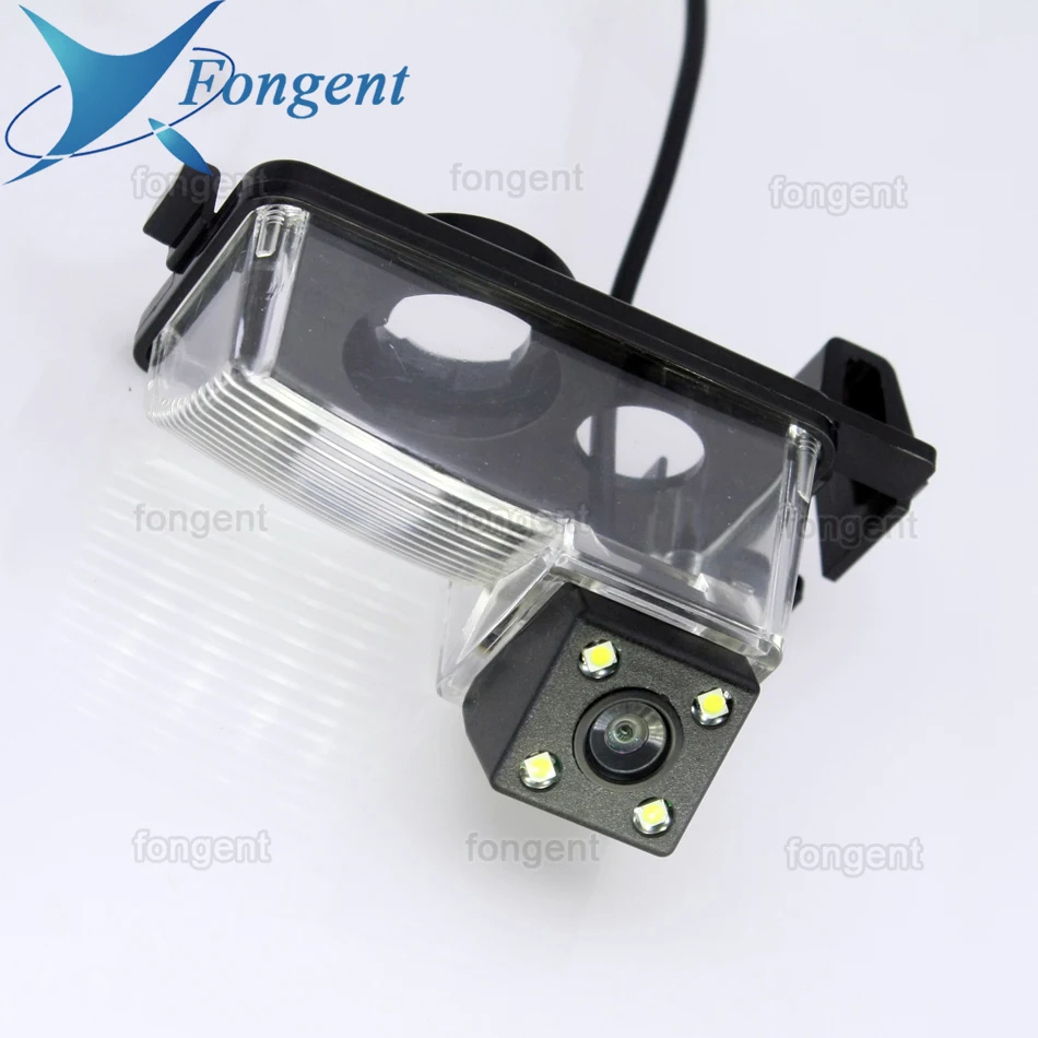 Fisheye Macchina Fotografica Posteriore Senza Fili Dell'Automobile Fisheye 4 8 12 Led Dinamico Per Nissan Geniss Tiida Livina Gf-R 350Z 370Z Sentra Cu