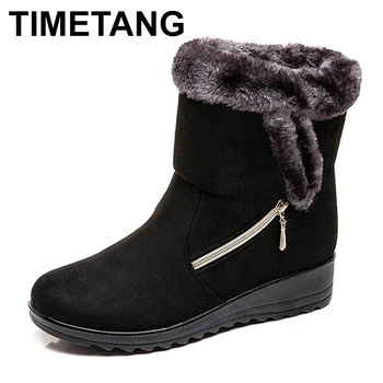 

TIMETANGwinter boots; women's winter boots; Plush Warm Women's Boots; cotton shoes; women's shoes; Large European sizes35-43E902