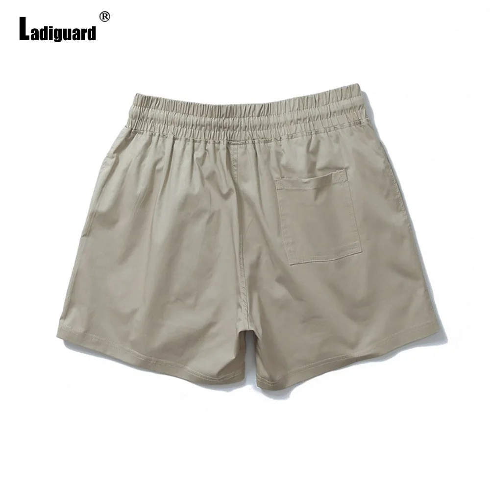 black casual shorts Ladiguard Plus Size 4xl Men Fashion Leisure Shorts 2021 New Sexy Lace-up Camouflage Shorts Male Casual Skinny Beach Short Pants black casual shorts