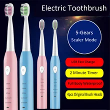 Электрическая зубная щетка Ультра Соник usb-зарядное устройство Водонепроницаемый Путешествия Чистка полости рта