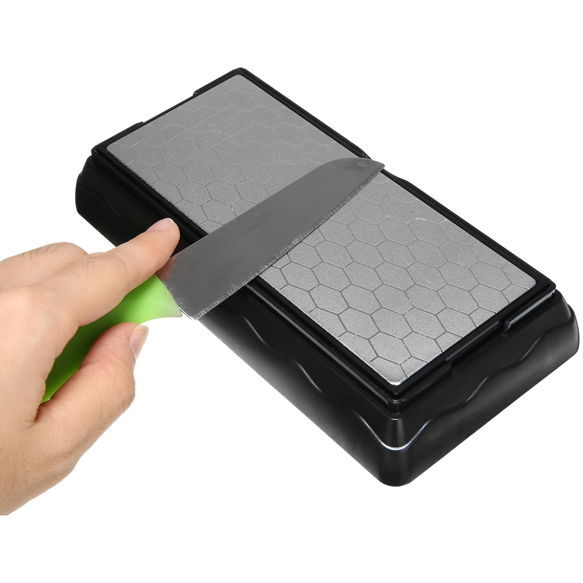 Household#400#1000 Grit 2side Diamond Grinding Stone Kitchen Oilstone Whetstone Tool Portable Anti Slip Grinder Sharpener Stone