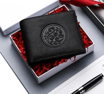 

2020 New Design Fashion Cowhide Embossing Short Men Wallet Convenient Card Holder Best Gift For Boyfriend