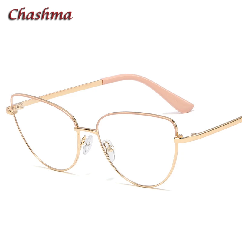 Chashma Fashion Optical Eyeglasses Pink Eyewear Women progressive prescription glasses lentes graduados - Цвет оправы: Pink