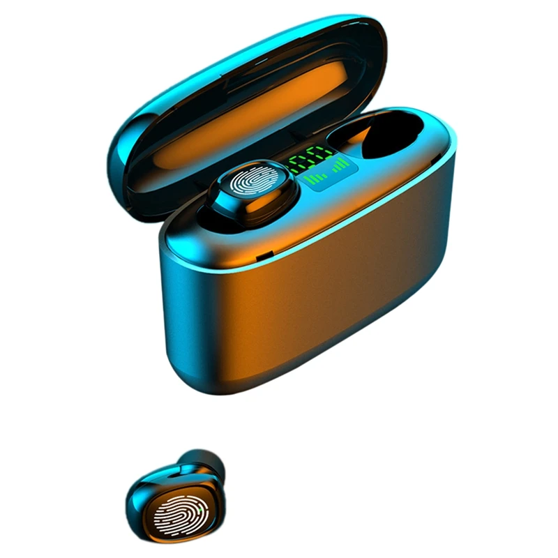 Tws Wireless Bluetooth Headset Wireless Binaural Call In Ear LED Display with Microphone