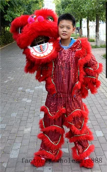 

Traditional Chinese Lion Dance Mascot Costume Pure Wool Southern Lion Advertising Carnival Halloween Christmas Easter