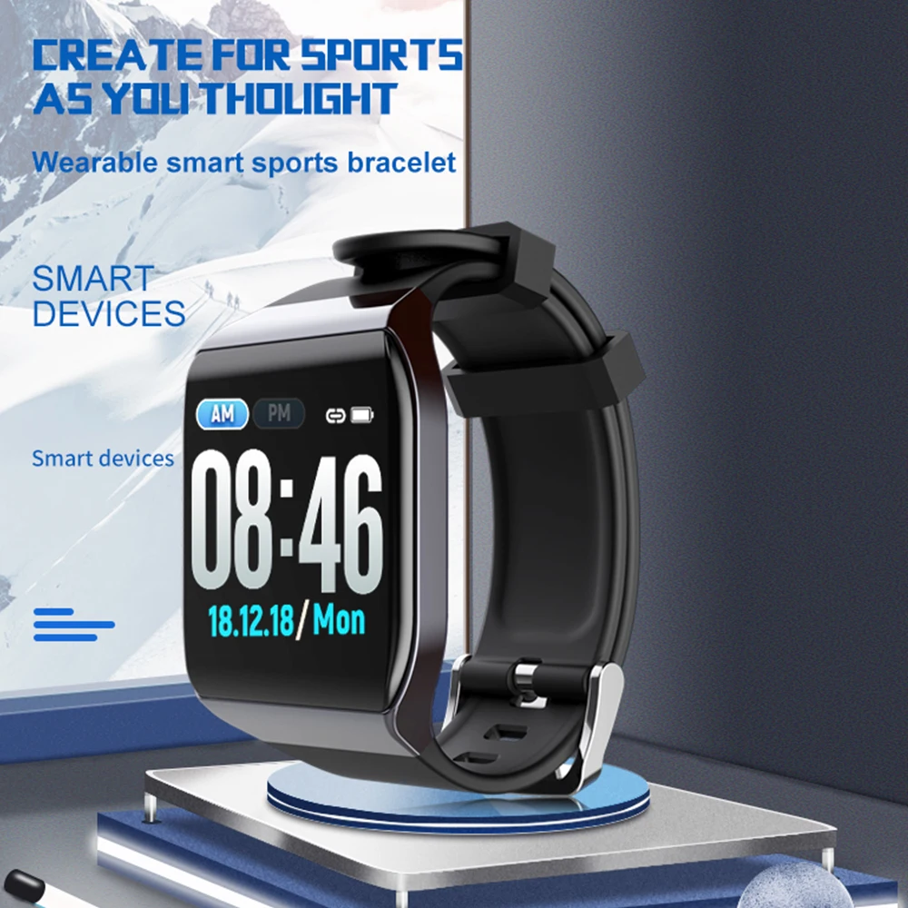 

Smartwatch Smart Bracelet Band with Heart Rate Monitor ECG Blood Pressure IP68 Fitness Tracker Wrisatband Smart Watch