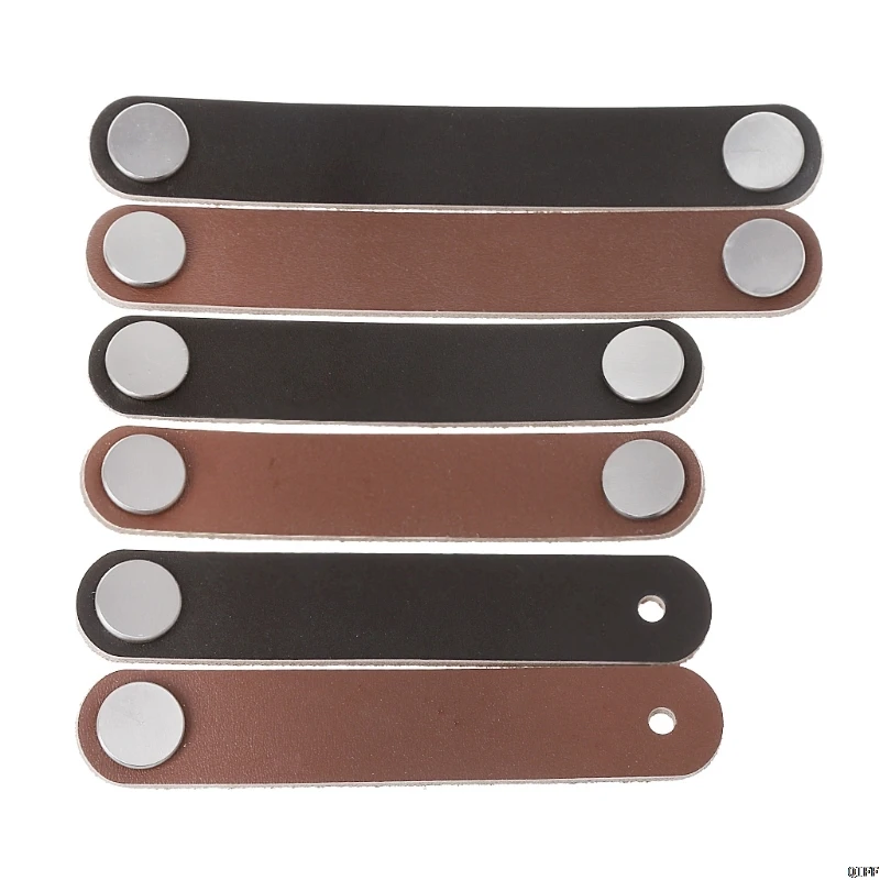 

Cabinet Handle Soft PU Leather Dresser Drawer Door Knobs Pull Furniture Hardware