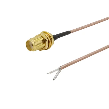 

RG178 Cable SMA Female Socket Nut Bulkhead to PCB Tin Solder Pigtail Wire Connector Adapter for WIFI Wireless Router GPS GPRS