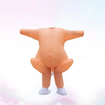 

1 Set Turkey Costume Funny Garment Durable Inflatable Thanksgiving Outfit with Hat for Festival Party Christmas Carnival