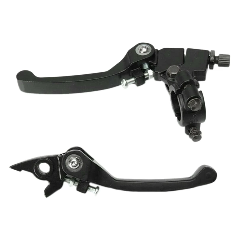 

1 Pair 22Mm Aluminum Black Folding Clutch Lever Brake Lever Reduce Breakages