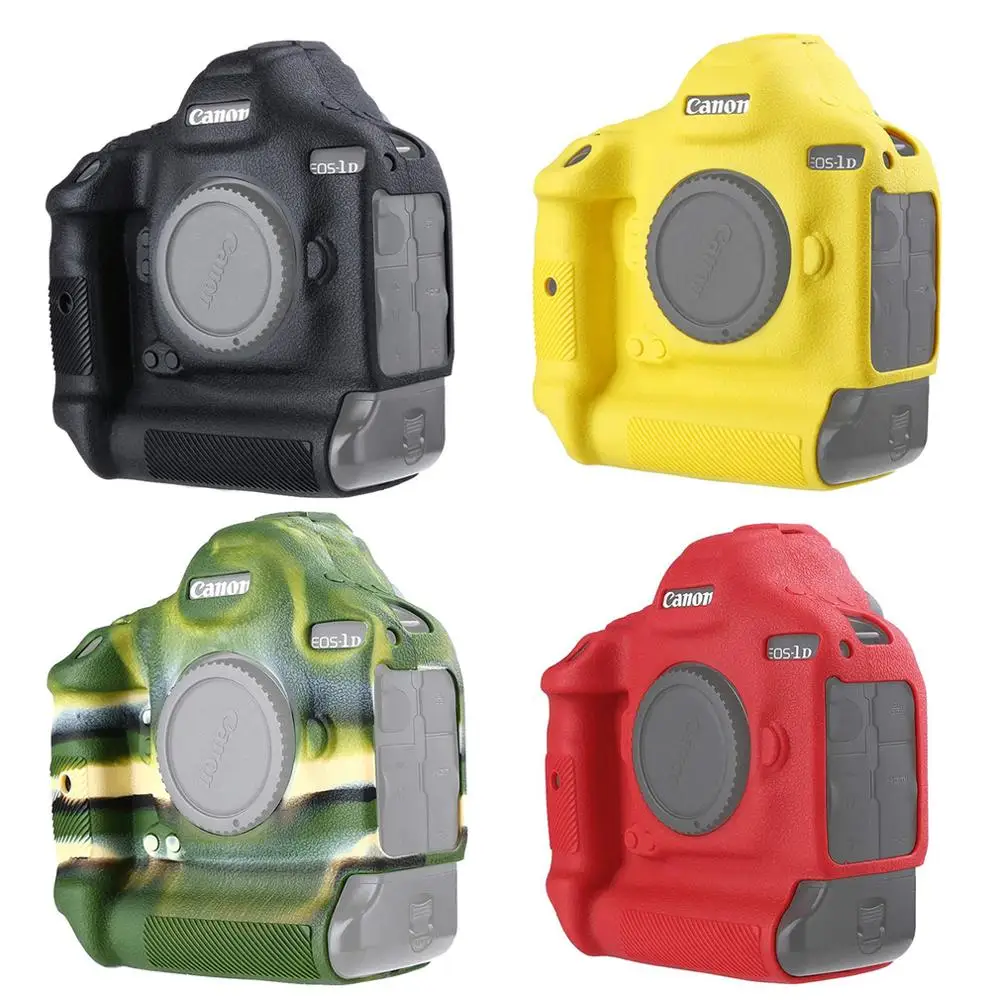 Top Design Texture Cassa Di Gomma Del Silicone Per Canon Eos 1Dx Mark Iii 1Dx Mark Ii Della Gomma Di Silicone Di Protezione Del Corpo Della Macchina F