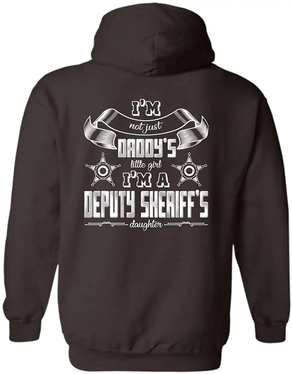 TSDFC/толстовка с капюшоном надписью I'm A Department Sheriff's Daughter толстовки длинными
