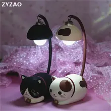 Креативные ночники из смолы с мультяшным котом, подарок на день рождения для девочек, детские Ночники для спальни, настольные светодиодные ночники