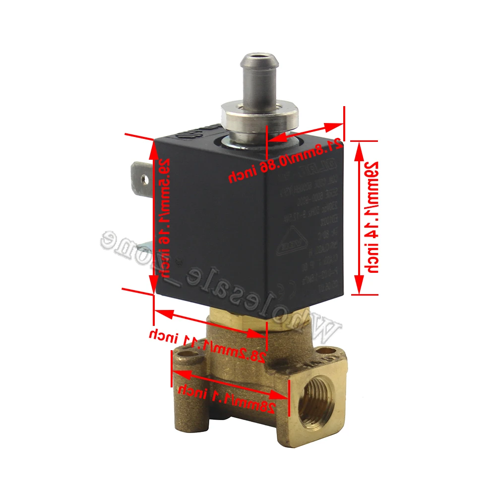 OLAB серия 6000 9000 AC 230V N/C 2/3 Way G1/8 'кофеварки пара воздуха воды 2 позиции 3