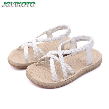 

Princess Girls Sandals Gladiator Sandals For Middle Big Girl Kids Beach Sandals Bohemian Sweet Cute Children Flat Sandals 26-36