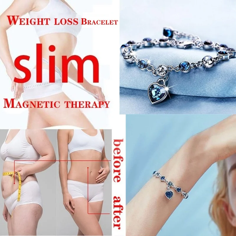Women Bracelets Bangles Love Bracelet Magnetic Therapy Burning Fat Health Jewelry