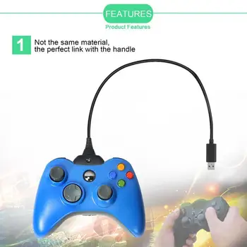 

Super Long Charging Cable USB Charger Rechargeable Battery Pack Cable Cord Suitable for Xbox for 360 Controller Black