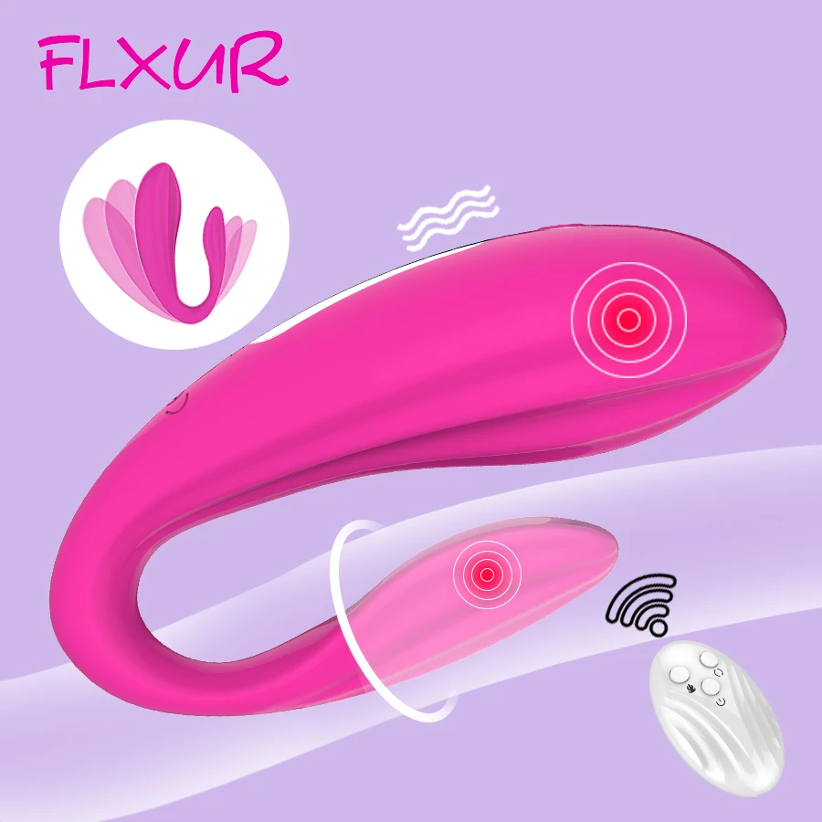 FLXUR 10 режимов вибратор для пар g точка стимуляция u типа беспроводной силиконовый