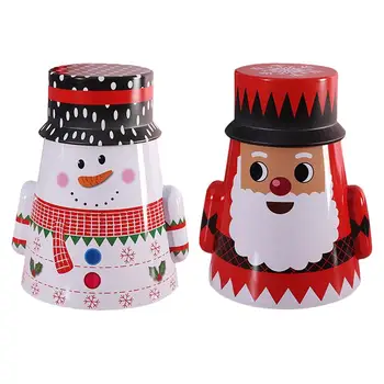 

2Pcs Tumbler Shaped Box Packing Box Christmas Gift Box Tea Canister for Festival Party Present Christmas