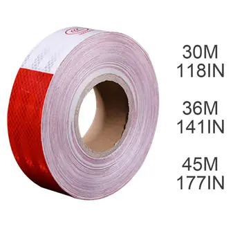 

Reflective Car Safety Warning Stickers Waterproof Red and White Adhesive Tape