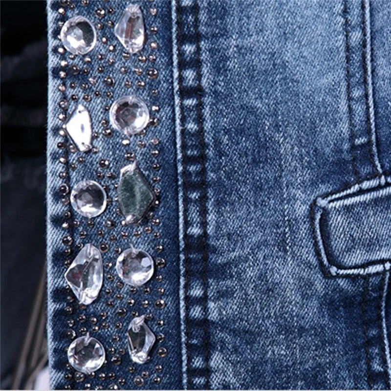 short fitted denim jacket