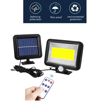 

100 LED solar High Power Wall lamp PIR Motion Sensor LED Street Light Outdoor Waterproof Energy Saving Garden Yard Security Nigh