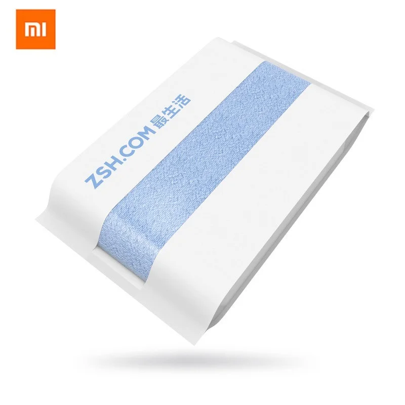 Банное полотенце Xiaomi ZSH из хлопка, 5 цветов, сильное поглощение воды, полиэфирное антибактериальное мягкое гладкое детское полотенце для купания s