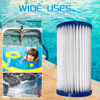 

10pcs Pool Filter Paper Core SPA Filter Paper Core Household Swimming Pool Filter Pump Swimming Pool Accessories
