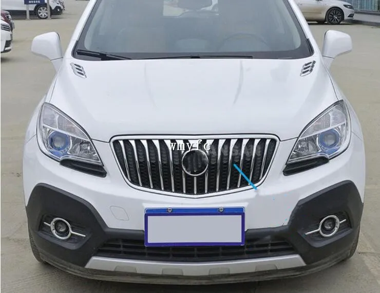 Для Buick Encore 2013- ABS Хром передний бампер верхний радиатор решетка гриль подходит 1 шт. с логотипом
