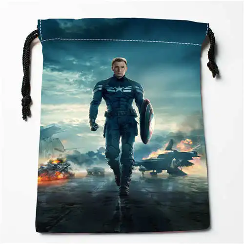 Bags Пользовательские печати captain_америка сумки для покупок на шнурках дорожный мешочек для хранения плавать Туризм игрушка сумка унисекс мульти Size18-12-05-63 - Цвет: Bags