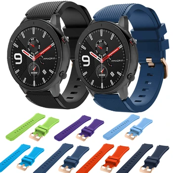 

Silicone Wrist Band for Huami Amazfit GTS GTR 42 47mm Bracelet 22 20mm Strap for Huami Amazfit 2 2S fashion smart Watch Straps