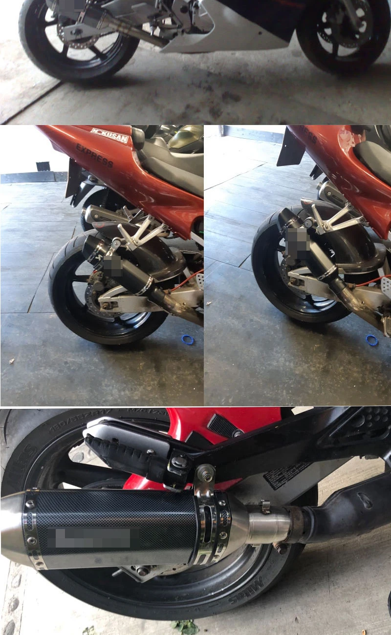 Moto rcycle выхлопной трубы побег на мотоцикле moto для nmax Yamaha Honda KTM Kawasaki слипоны FP002