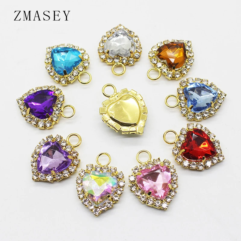 

Rhinestone Buttons 10Pcs/Set 22*16MM Acrylic Decoration Embellishment Needlework Buttons, DIY Handicraft Decoration Accessories
