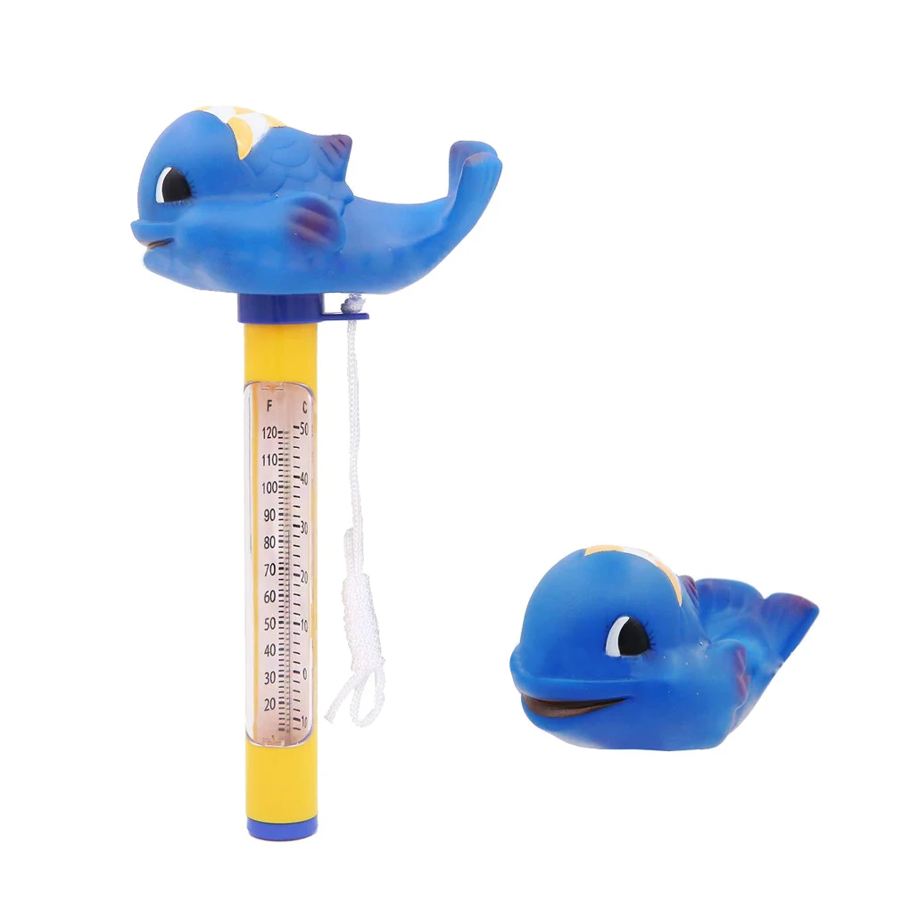 Термометр для бассейна тестер температуры воды со струной милые животные открытый ребенок для купания, спа мультфильм измерить длинный инструмент