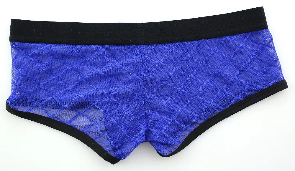 Лидер продаж, нижнее белье для мужчин, Cueca, боксеры для мужчин, s Сетка, прозрачные сексуальные трусы для мужчин, одноцветные мужские трусы, брендовые гей боксеры, HT022