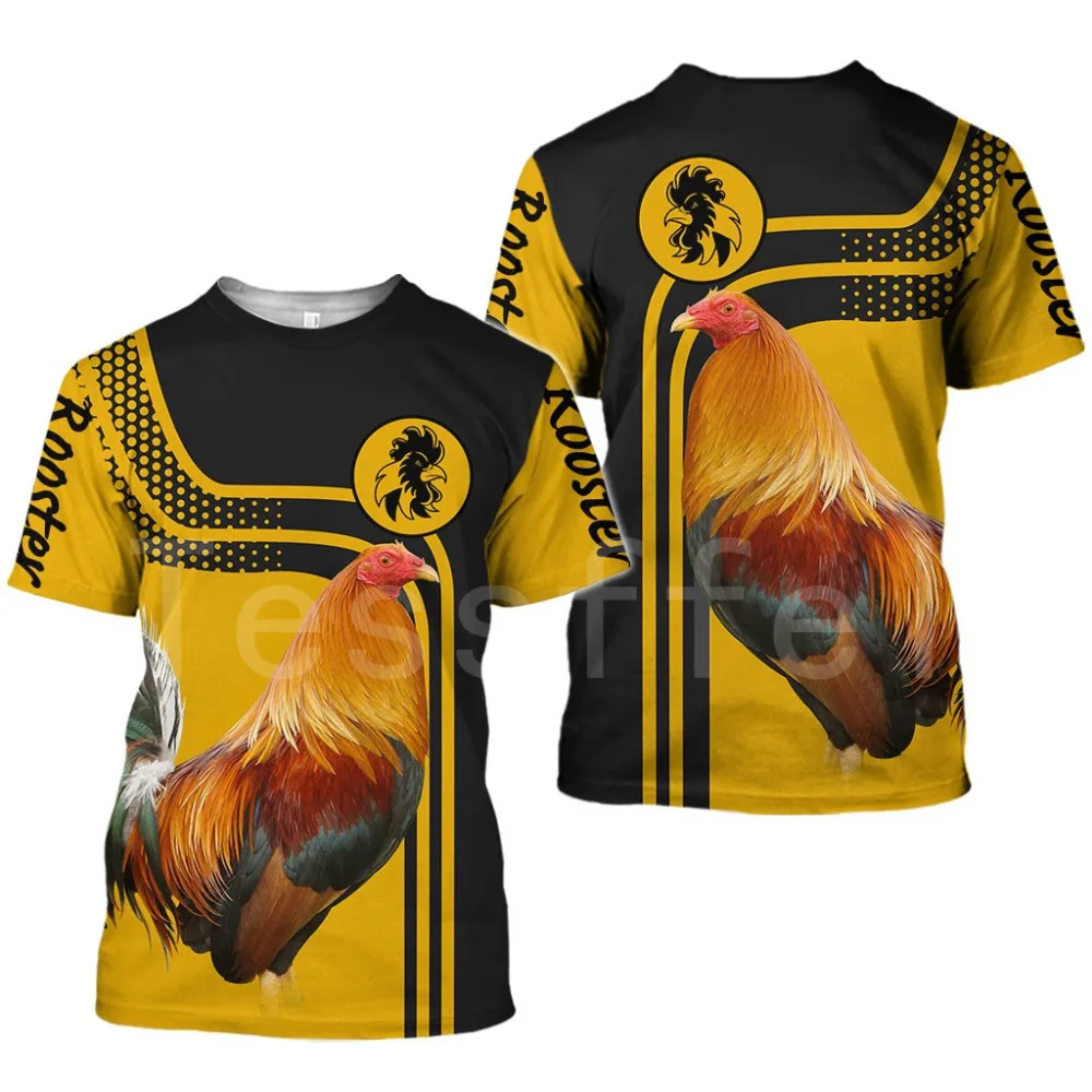 rooster-3d-all-over-printed-clothes-da626-t-shirt