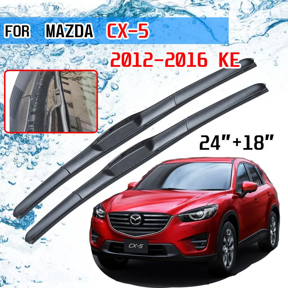Escobillas para limpiaparabrisas delantero de coche, accesorios para Mazda  CX-5, 2013, 2014, 2015, KE CX5, CX 5, MK1, tipo U, gancho J - AliExpress