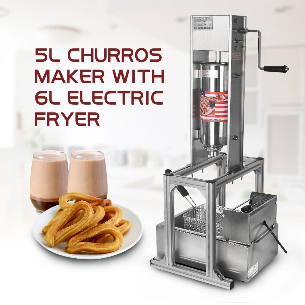 ITOP 2 шт./компл. commserial 5L mercros mercrera Maker машина+ 6L электрическая фритюрница испанская фритюрница с 5 пресс-форм