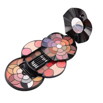 

Petal Makeup Plate 43 Color Eye Shadow 4 Color Eyebrow Powder Blush Lipstick 2 Color Powder Makeup Box
