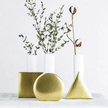 

Ceramic Vase Nordic Style Vase Tabletop Plants Home Decoration Bonsai Decor Living Room Bedroom Flower Arrangement Container
